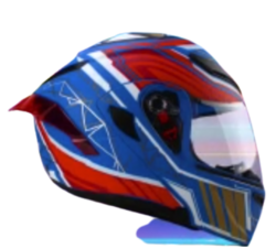 CASCO IRON RACING ABATIBLE TALLA M IR-121 GALAXY COLOR ROJO/AZUL