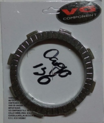 KIT PASTAS DE CLUTCH CARGO 150 FT 150 FT 125 DM 150 FIERA 250 RC 150