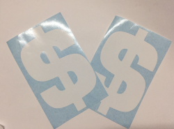 CALCOMANÍA SIGNO SE VENDE CHICO