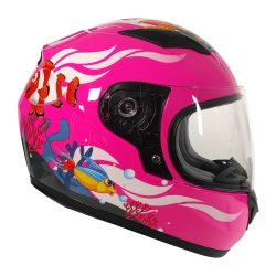 CASCO TECH-X2 CERRADO INFANTIL TALLA XL COLOR ROSA