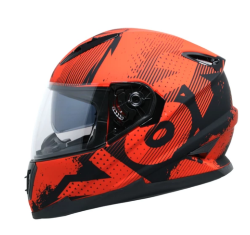 CASCO KOV CERRADO VENENO TALLA M COLOR ROJO/NGO MATCH ONE