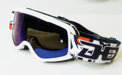 GOGGLES DEX YH-135-06 COLOR BLANCO/AZUL VISOR CARETA