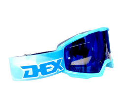 GOGGLES DEX YH-189-3 COLOR AZUL MICA TORNASOL VISOR CARETA