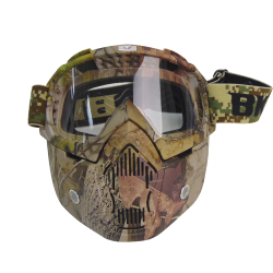 GOGGLE MASCARA BKR DESMONTABLE CAMUFLAJE VISOR CARETA
