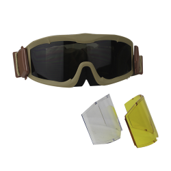 GOGGLE BKR ARMY CAMEL LENTE REMOVIBLE VISOR CARETA