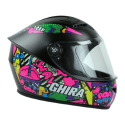 CASCO INFANTIL GHIRA CERRADO TALLA S GH1300 COLOR NEGRO/ROSA