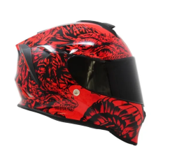 CASCO TAFF CERRADO DRAKO TALLA M COLOR ROJO