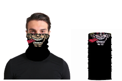 BANDANA CUBRE BOCA MORRO LOCO COLOR NEGRO