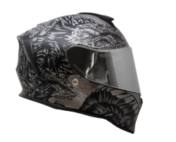 CASCO TAFF CERRADO DRAKO TALLA M NEGRO MATE