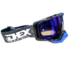 GOGGLES DEX YH-191 COLOR NEGRO/AZUL VISOR CARETA