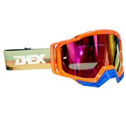 GOGGLES DEX YH-191-5 COLOR NARANJA MICA TORNASOL VISOR CARETA