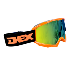GOGGLES DEX YH-189 COLOR NGO/NARANJA MICA TORNASOL VISOR CARETA