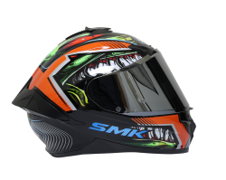 CASCO SMK CERRADO GL 237 TALLA XL TYPHOON COLOR NEGRO/NARANJA