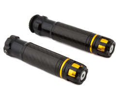 PUÑOS FIBRA DE CARBONO NGO/DORADO ZX-526