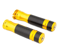 PUÑOS FIBRA DE CARBONO COLOR DORADO ZX-5117