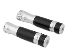 PUÑOS FIBRA DE CARBONO COLOR PLATA ZX-5117