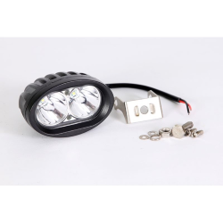 FARO AUXILIAR DE 2 LEDS 10W20W LUZ BLANCA CUERPO NEGRO EXPLORADORA