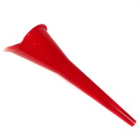 EMBUDO DE PLASTICO COLOR ROJO (28CM LARGO X 9CM ANCHO)