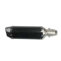 ESCAPE DEPORTIVO HEXAGONAL NEGRO FIBRA CARBONO LARGO 25CM MOFLE BALITA