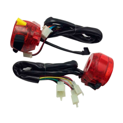 JGO MANDO P/ FT 150 FT 125 C/LUZ COLOR ROJO CONMUTADOR CONTROL