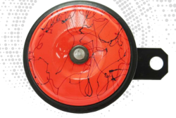 CLAXON UNVERSAL 12V COLOR NARANJA BOCINA PITO