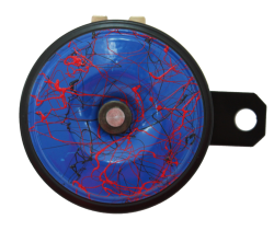 CLAXON UNVERSAL 12V COLOR AZUL BOCINA PITO