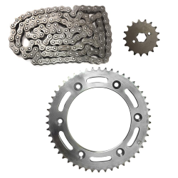 KIT DE SPROCKET SAYTO P/ XR 150L NXR 150 BROS (50 X 17T 428H X 130L) KIT ARRASTRE