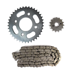 KIT DE SPROCKET SAYTO P/ FT 125 DT 125 (38 X 15T 428H X 102L) KIT ARRASTRE