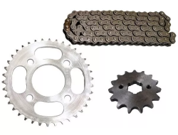 KIT DE SPROCKET SAYTO P/ CG 125 TITAN (38 X 15T 428H X 100L) KIT ARRASTRE