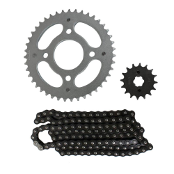 KIT DE SPROCKET SAYTO P/ TITAN 150 GL 150 CARGO (43 X 16T 428H X 118L) KIT ARRASTRE