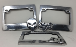 PORTA PLACA P/ MOTO METALICA (VARIOS DISEÑOS)