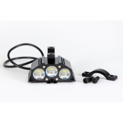 FARO AUXILIAR 3 LEDS LUZ BLANCA DC10 95V 30W CUERPO NEGRO EXPLORADORA