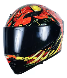CASCO KOV ABATIBLE ESTELAR TALLA L ZOMBIE COLOR ROJO