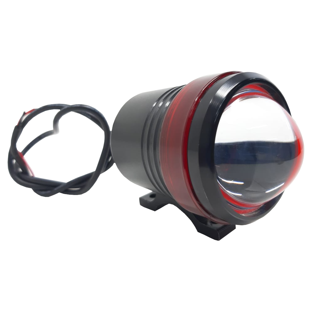 FARO AUXILIAR MINI WKT-U3C COLOR NGO 10W ANILLO ROJO ESTROBO EXPLORADORA