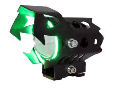 FARO AUXILIAR LED WKT-U9B NGO ANILLO VERDE ESTROBO 10W EXPLORADORA
