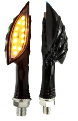 JGO DIRECCIONAL WKT-TL-32 NEGRO 1W LUZ AMARILLA SEÑALERO