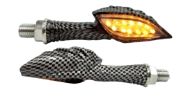 JGO DIRECCIONAL WKT-TL-32 CARBON 1W LUZ AMARILLA SEÑALERO