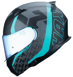 CASCO HAX ABATIBLE AMATISTA WIND TALLA S COLOR GRIS/TURQUESA