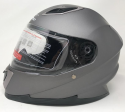 CASCO IRON RACING CERRADO TALLA L TITANIUM MATE PLATA IR-5051