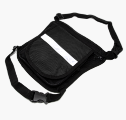MOCHILA TEXTIL P/ PIERNA COLOR NEGRO