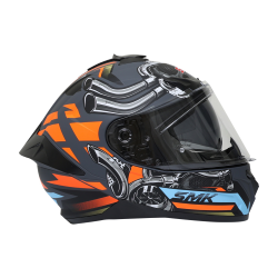 CASCO SMK CERRADO MA976 TALLA L TYPHOON COLOR NEGRO/NARANJA