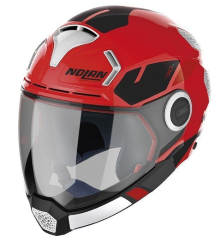 CASCO NOLAN CERRADO N30-4 VP BLAZER 22 TALLA M COLOR ROJO/BLANCO