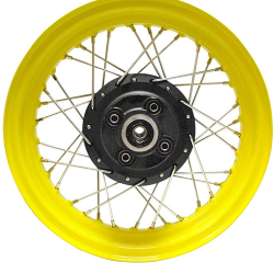 RIN TRASERO COMPLETO P/ DM 150 COLOR AMARILLO