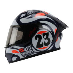 CASCO SHAFT CERRADO SH526 TALLA M CHILLING COLOR NEGRO/BLANCO