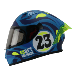 CASCO SHAFT CERRADO SH526 TALLA L CHILLING COLOR AZUL MATE