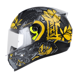 CASCO SHAFT CERRADO SH560 TALLA M TIANLONG COLOR NEGRO/ORO MATE