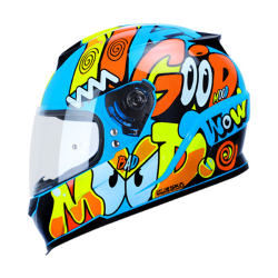 CASCO SHAFT CERRADO SH502 TALLA S LAZY COLOR AZUL/AMARILLO