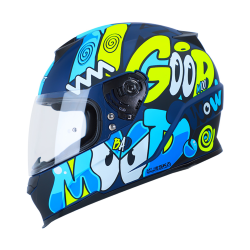 CASCO SHAFT CERRADO SH502 TALLA M LAZY COLOR AZUL