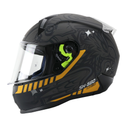 CASCO SHAFT CERRADO SH560 TALLA L BEAST COLOR NEGRO/DORADO MATE
