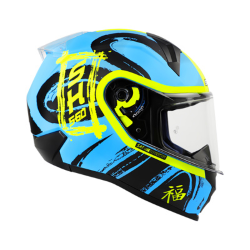 CASCO SHAFT CERRADO SH560 TALLA M TIANLONG COLOR AZUL/AMARILLO